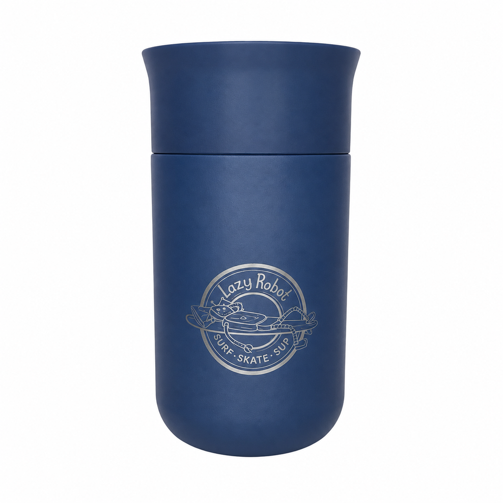 Lazy Robot Insulated Travel Mug- 260ml Blue