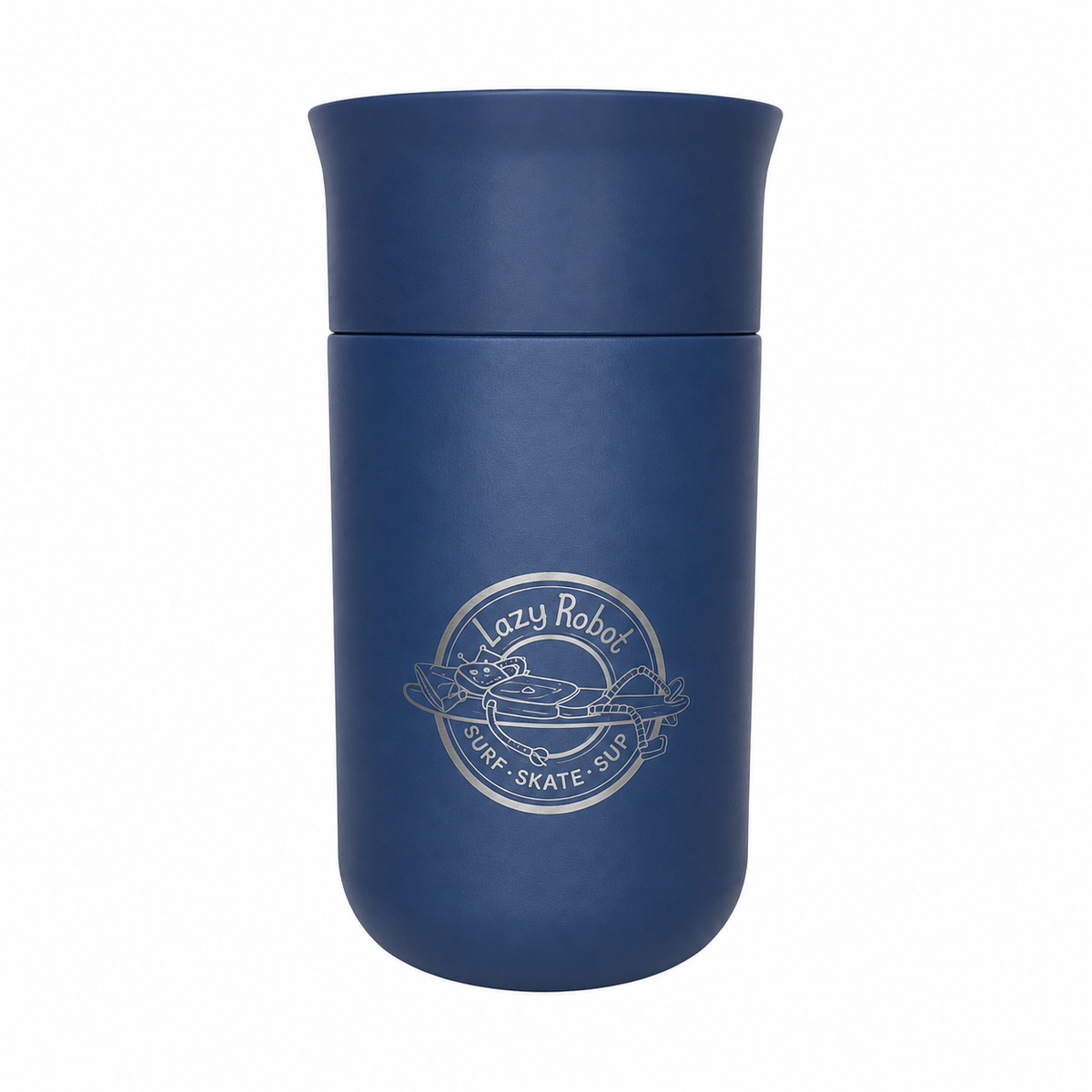 Lazy Robot Insulated Travel Mug- 260ml Blue