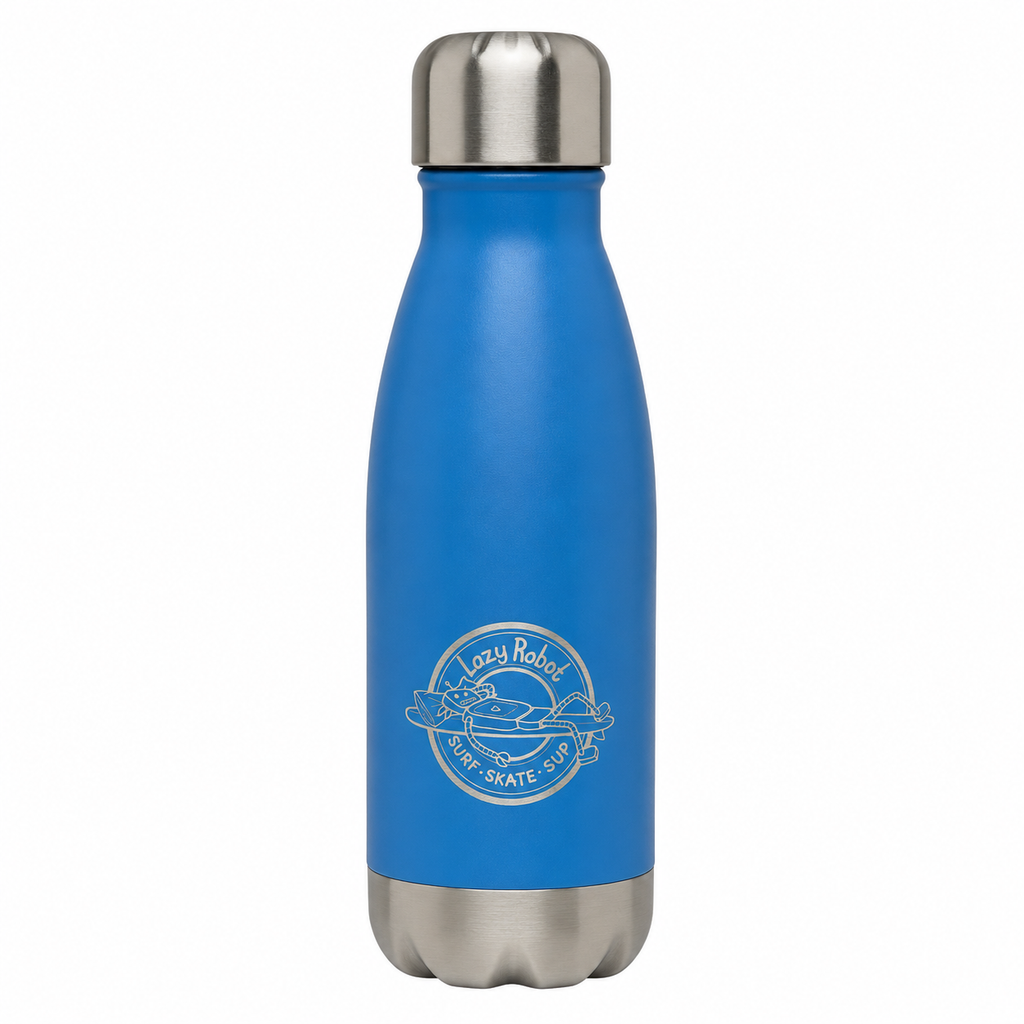 Lazy Robot Water Bottle- 260ml Blue