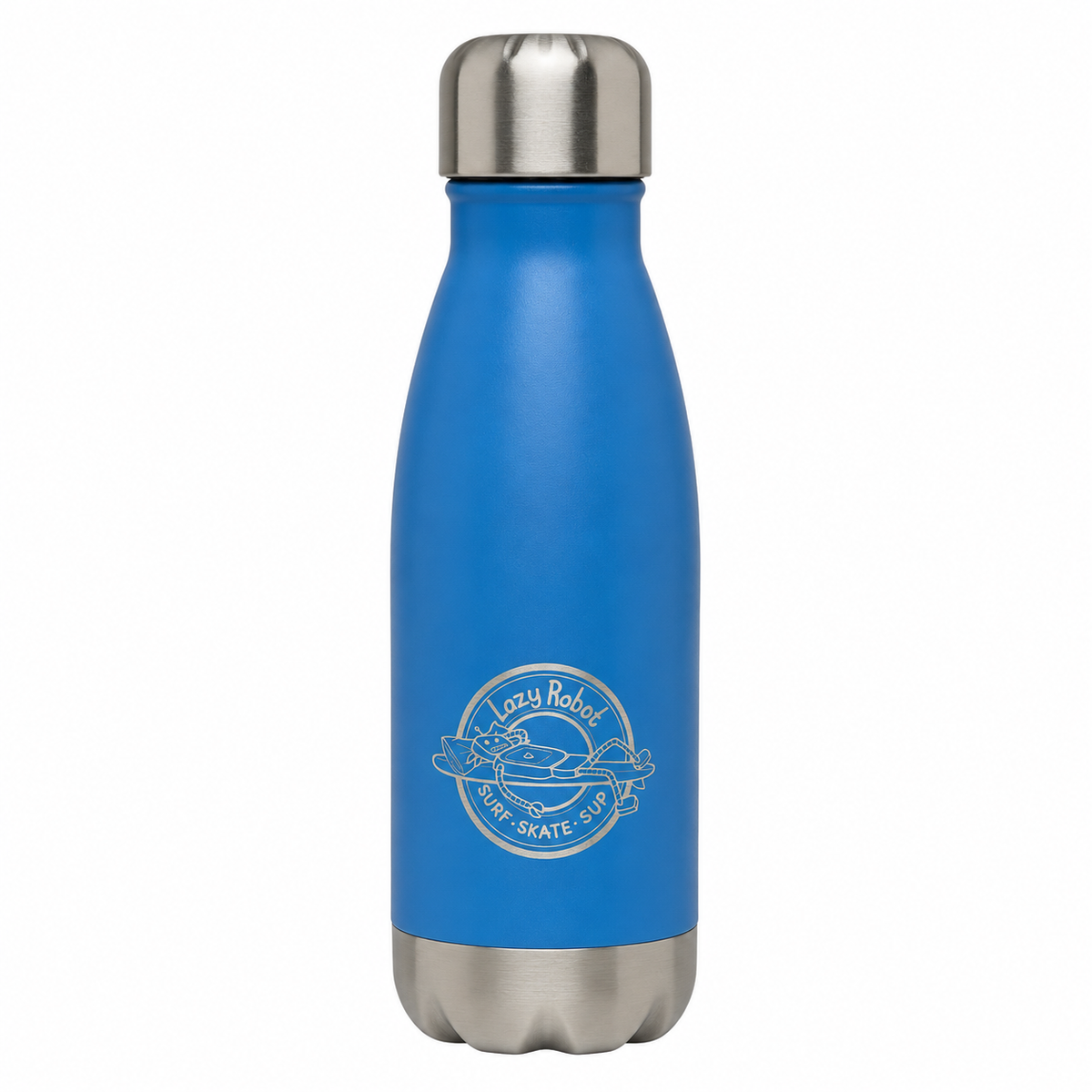 Lazy Robot Water Bottle- 260ml Blue