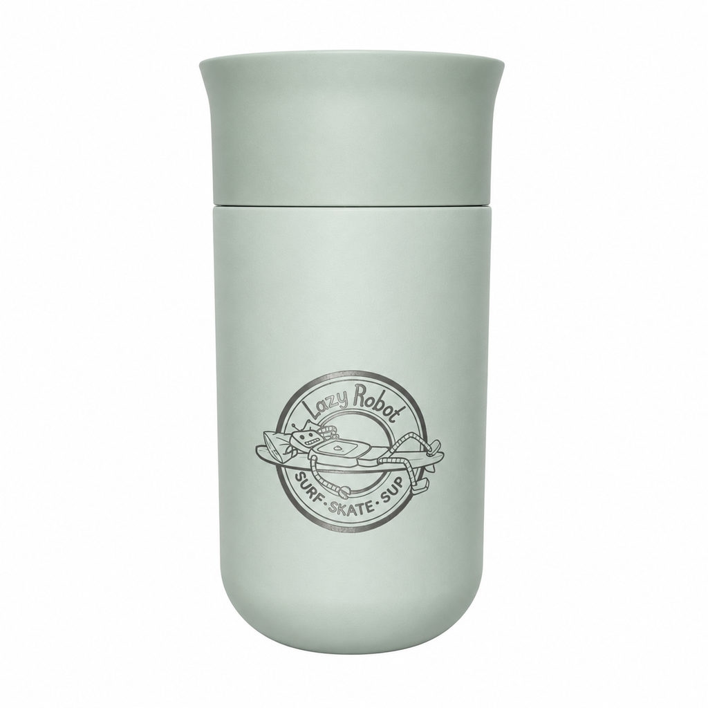 Lazy Robot Insulated Travel Mug- 260ml Sea Green